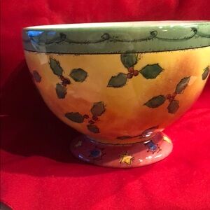 Festive Holly Bowl by Sango